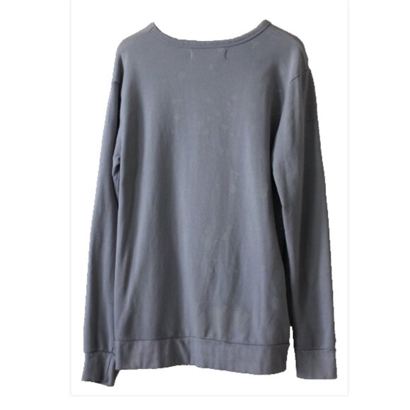 Tweety Bird Split Skull Gothic Sweatshirt, Raised Lettering Tweety, Grey, Large - Picture 8 of 8